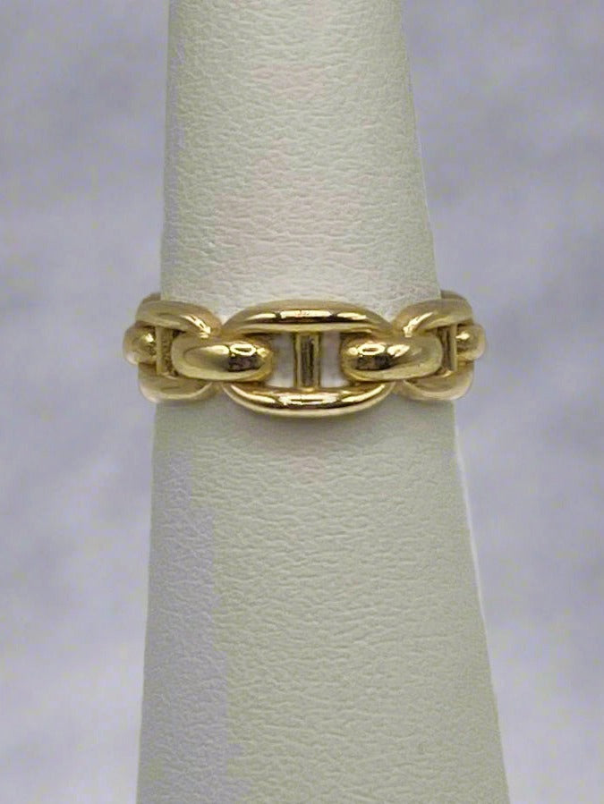 14k Gold Links Ring