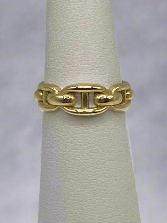 14k Gold Links Ring