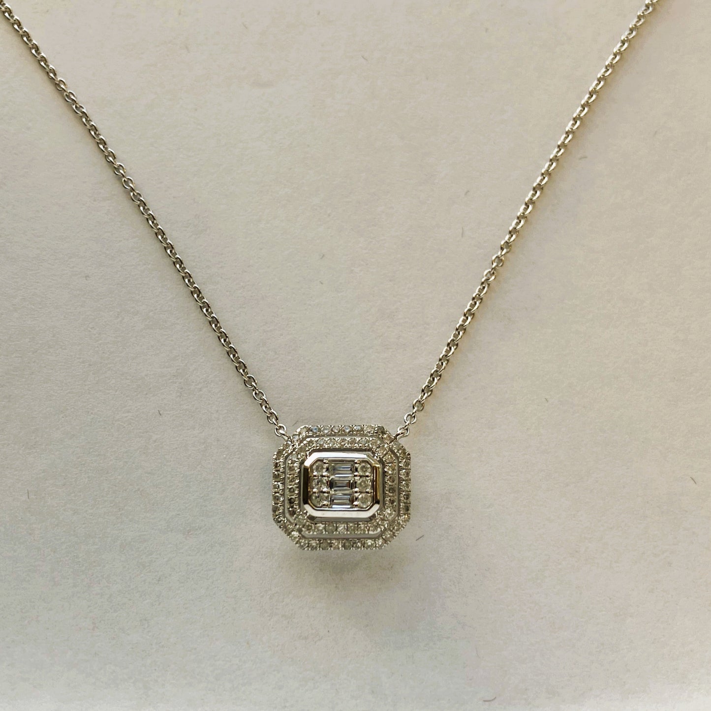 14k Gold Layered Diamonds Necklace