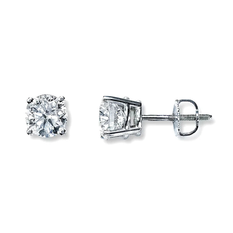 14k Lab Grown Diamond Stud Earrings