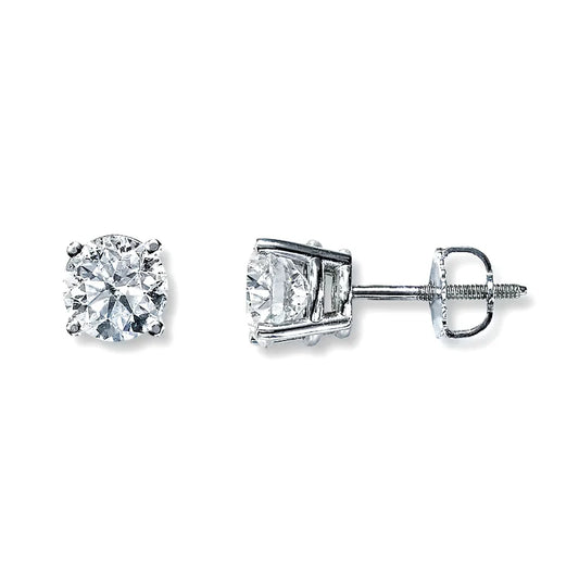 14k Lab Grown Diamond Stud Earrings