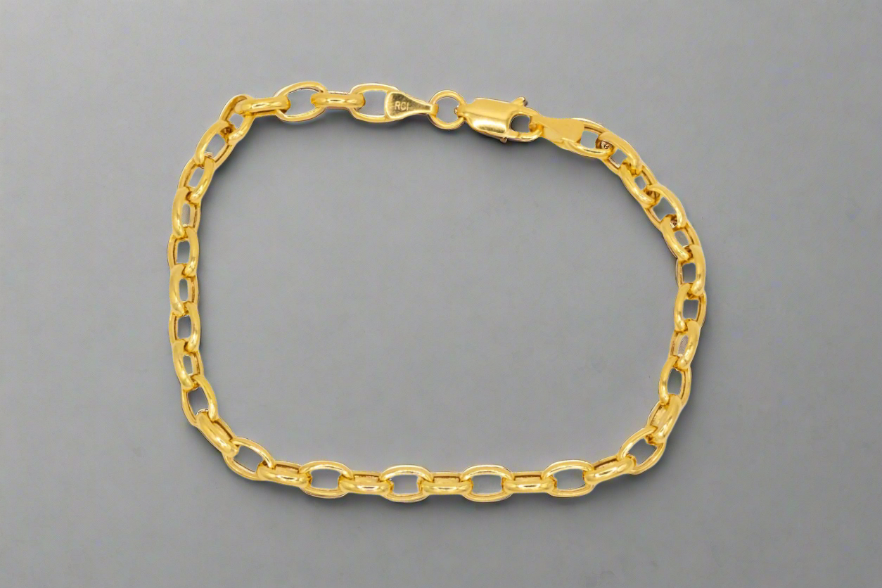 14k Gold Charm Bracelet (thin)