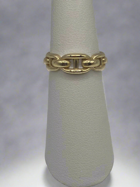 14k Gold Links Ring