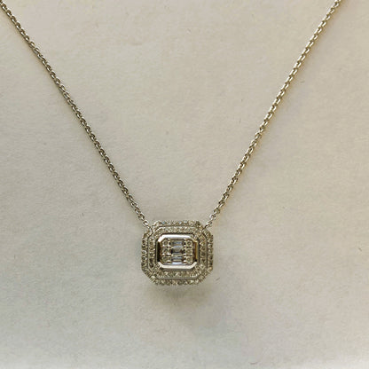 14k Gold Layered Diamonds Necklace