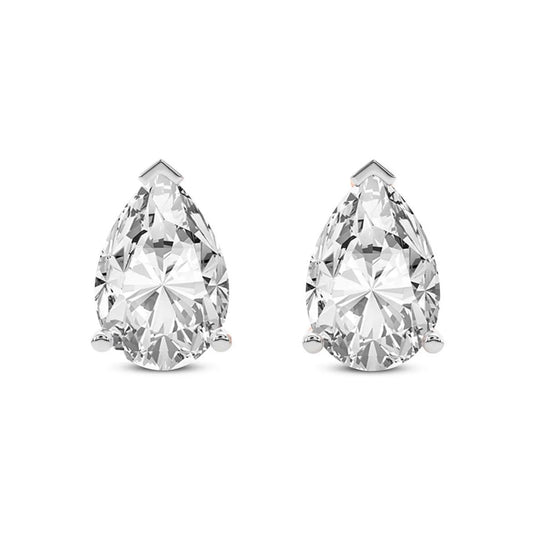 14K Lab Grown Diamond Pear Shaped Studs