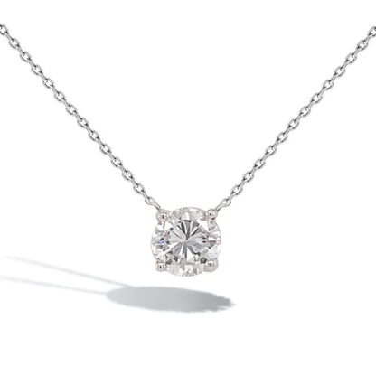 14k Lab Grown Diamond Solitaire Necklace