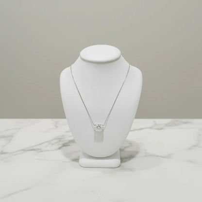 14k Lab Grown Diamond Oval Cut Necklace