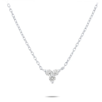 14k Lab Grown Diamond Trio Necklace