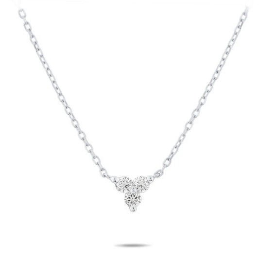 14k Lab Grown Diamond Trio Necklace